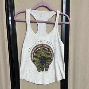 Crooks & Castles Graphic Cream Tank Top